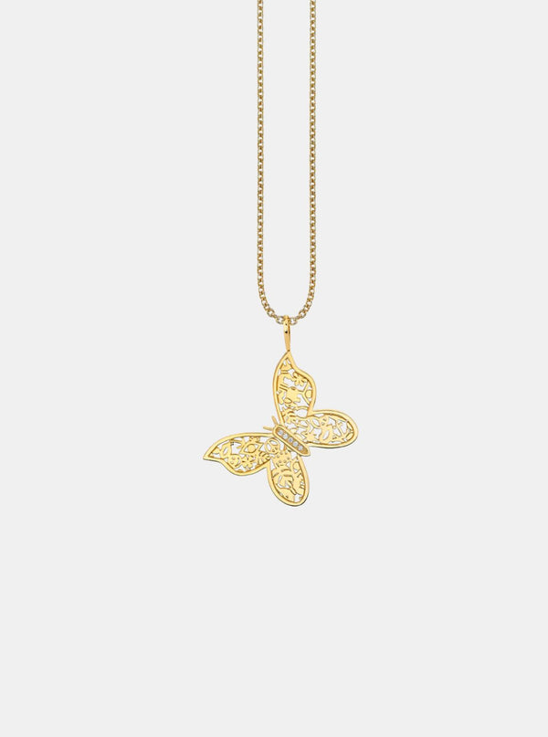 Icon Wing Butterfly Necklace-Sydney Evan-Tucci Boutique