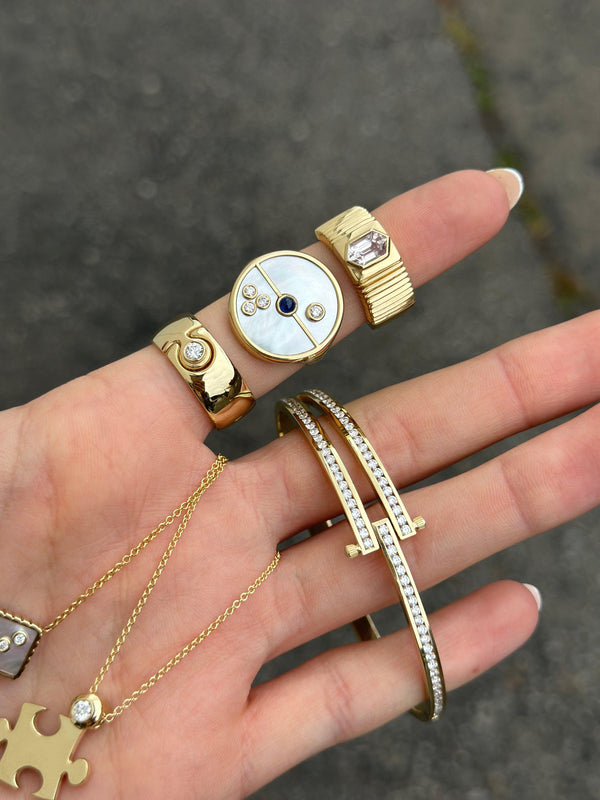 Magna Bracelet With Round Diamonds-Retrouvai-Tucci Boutique
