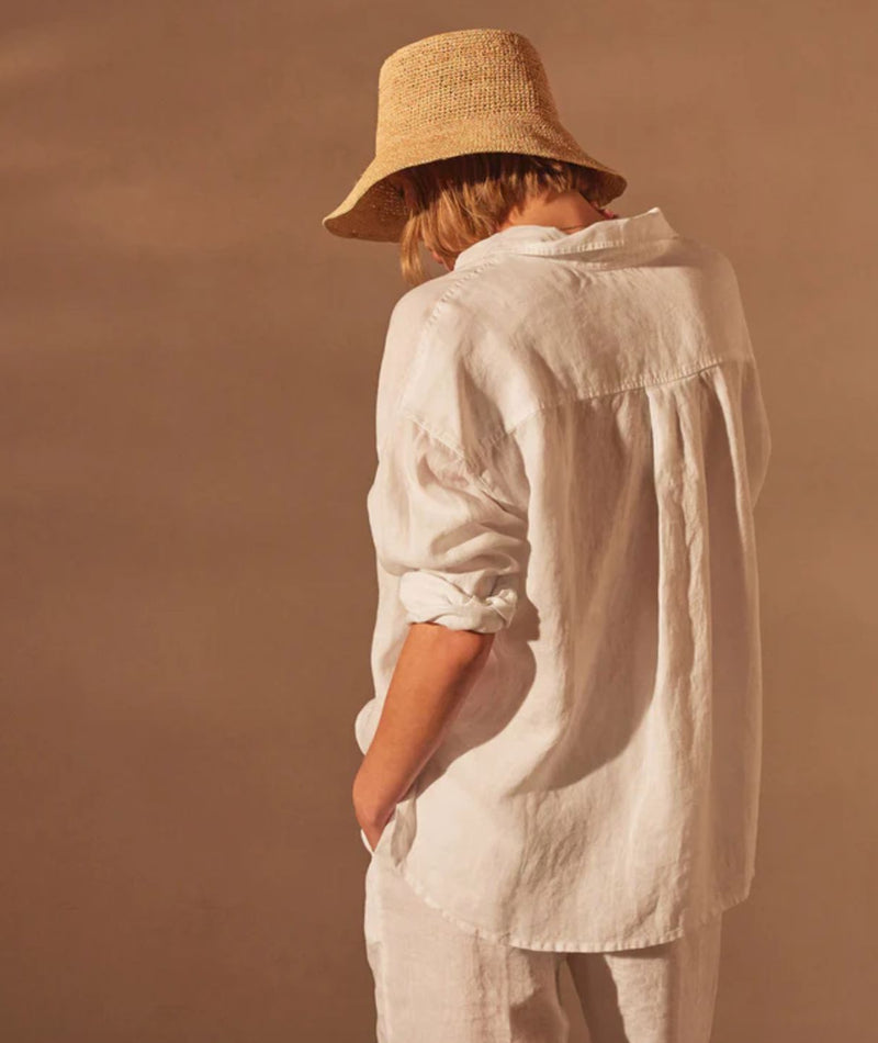 Linen Oversized Shirt-James Perse-Tucci Boutique