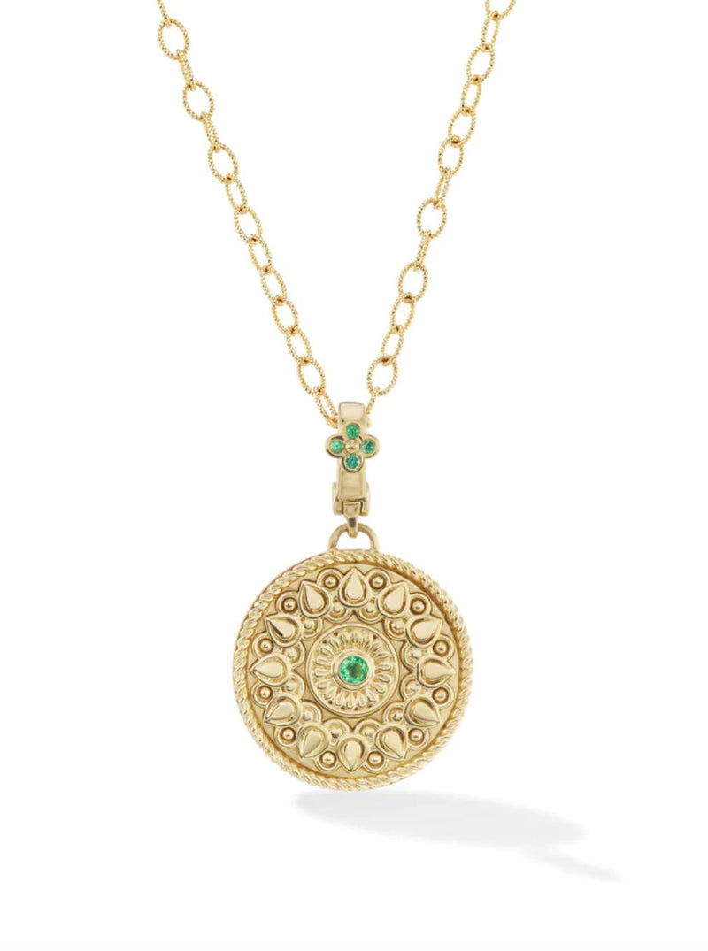 Mandala Pendant - Emerald-Orly Marcel-Tucci Boutique