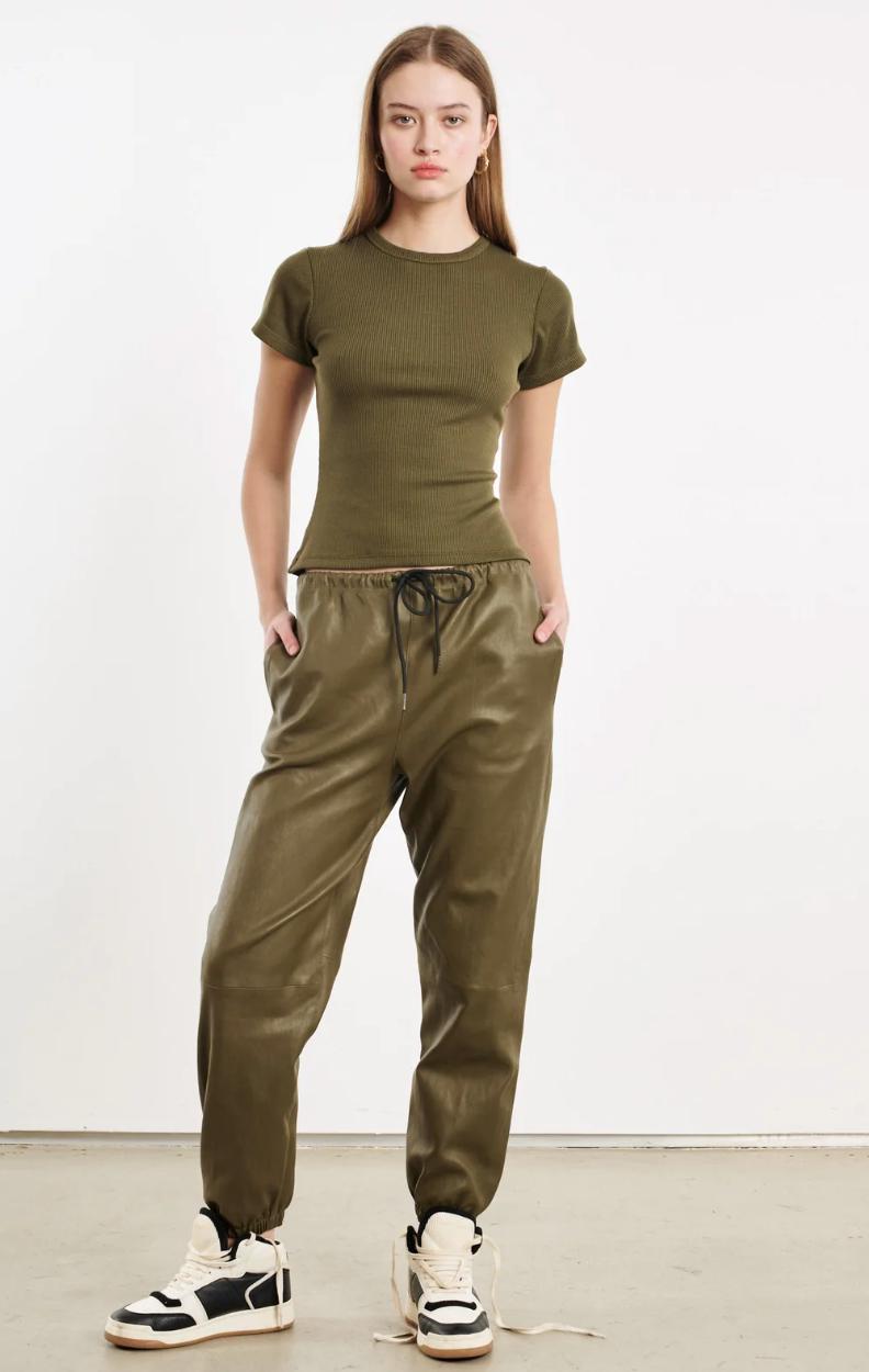 Leather Sweatpants-SPRWMN-Tucci Boutique