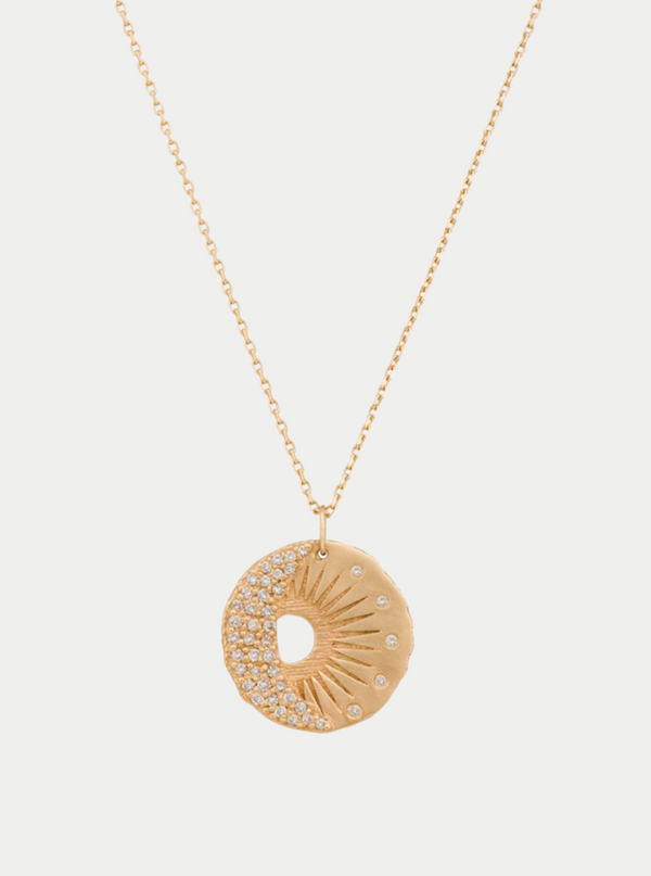 Sun & Moon Medallion Necklace