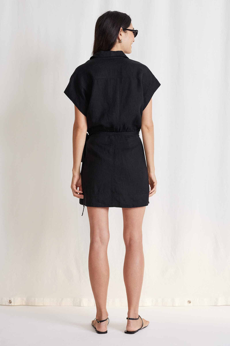 Catania Wrap Mini Dress-Apiece Apart-Tucci Boutique
