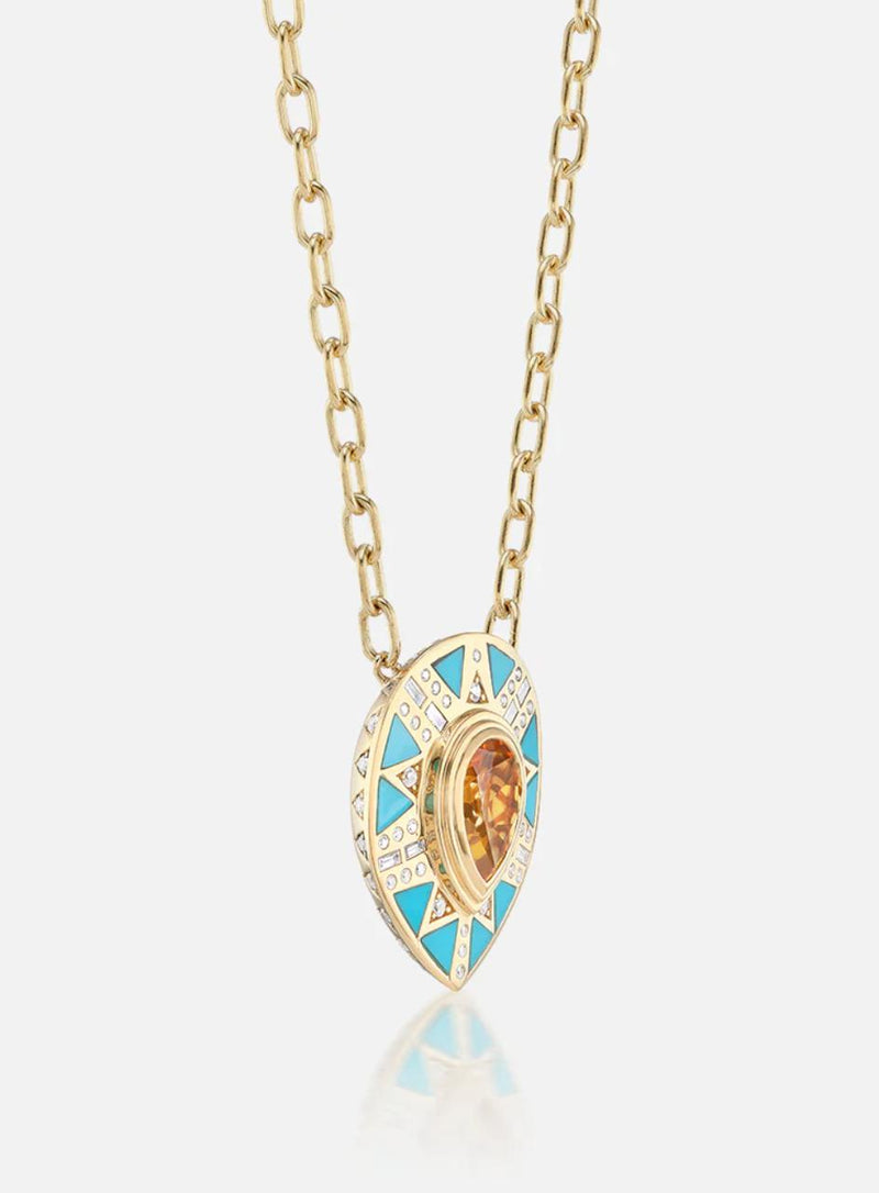 Cleopatra's Tear Pendant Necklace-Harwell Godfrey-Tucci Boutique