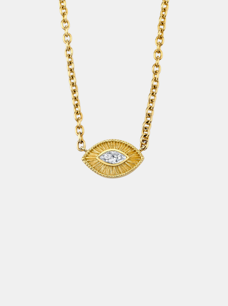 Angel Eye Marquise Necklace