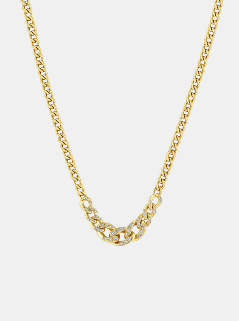 Graduated Curb Chain Necklace