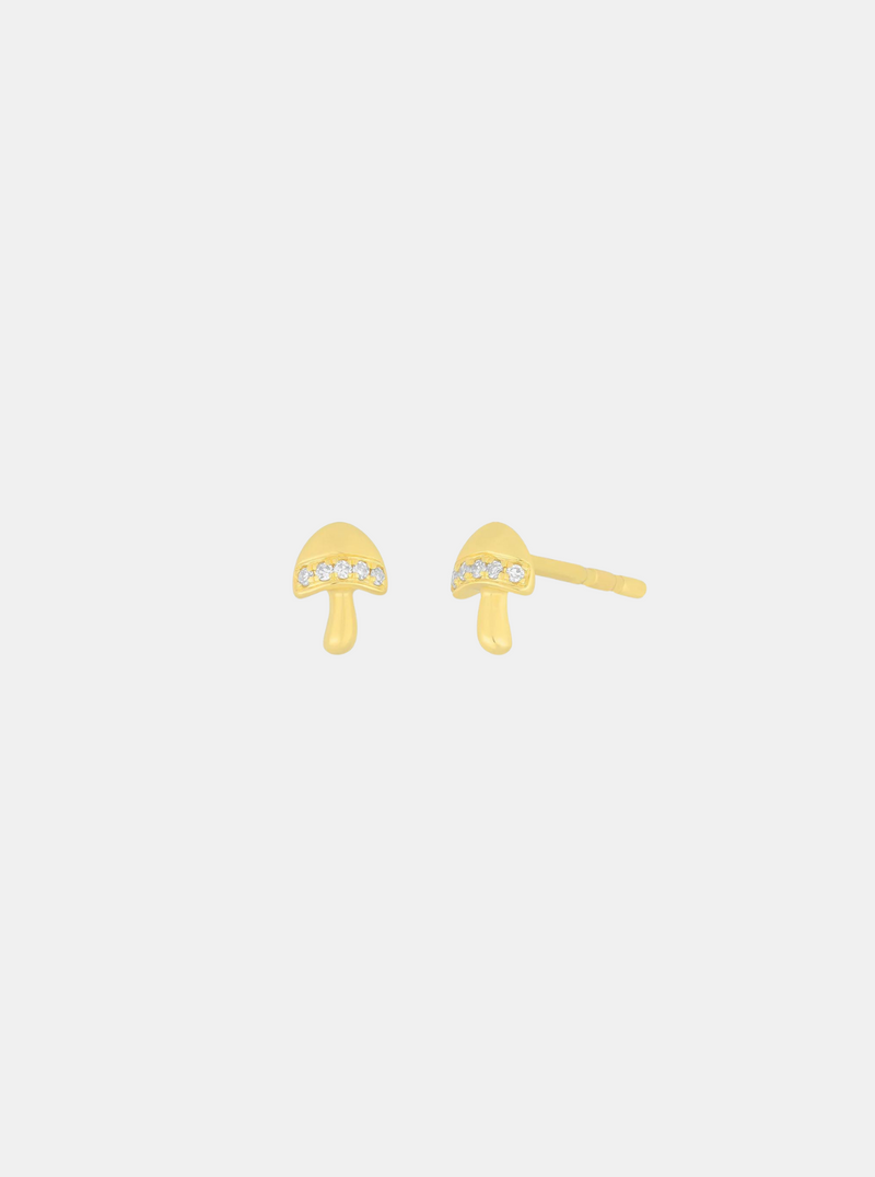 Mini Magic Mushroom Stud Earrings