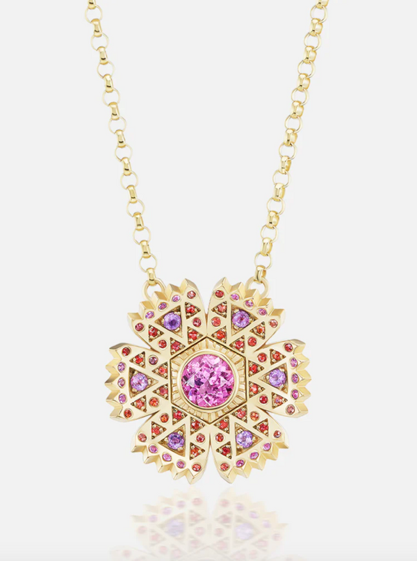 Pink Petunia Necklace