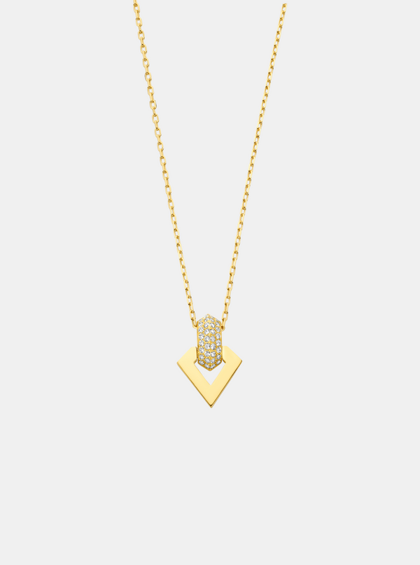 Brute Pendant Necklace - Yellow Gold & Diamond