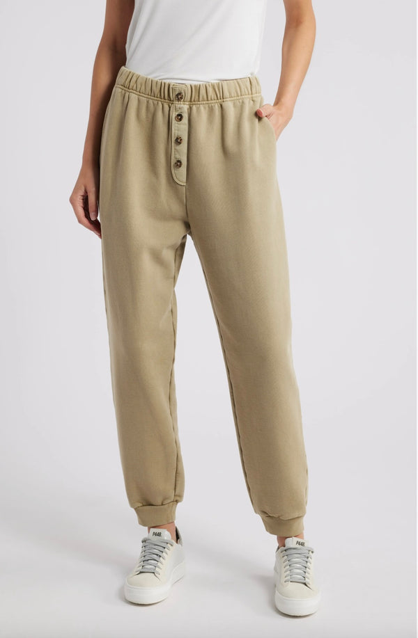 Button Front Sweatpant