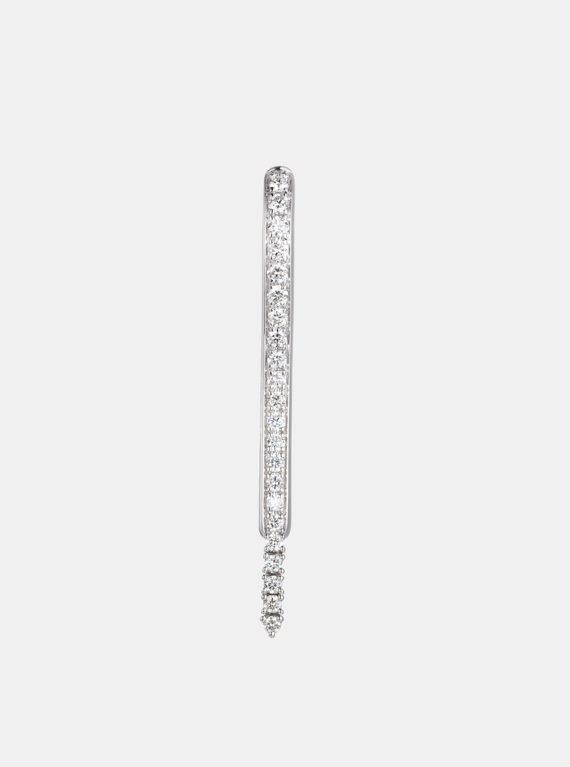 Large Tube Drip Diamond Earrings