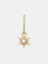 Single Tiny Love Explosion White Pearl Charm