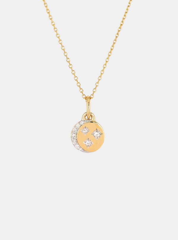 Starry Diamond Sky Mini Coin Necklace