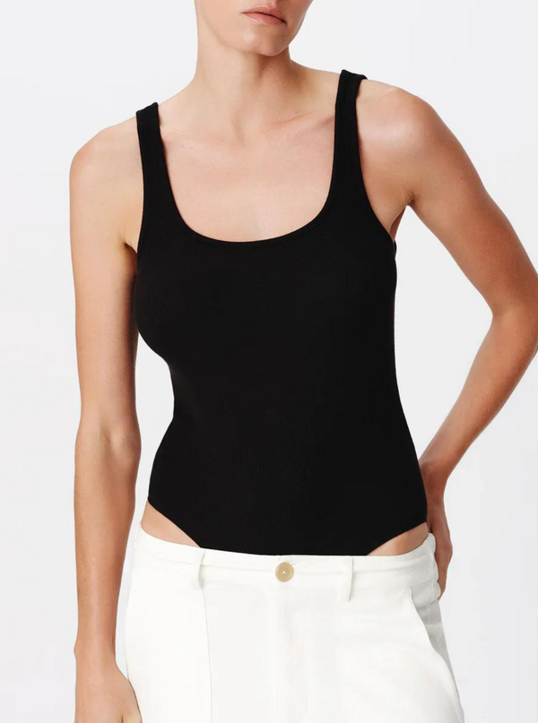 Rib Square Neck Bodysuit