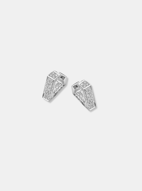 BRUTE DIAMANTI MINI Earrings - White Gold & Diamond