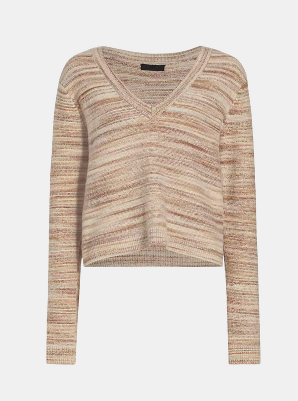 Spacedyed Cotton Blend Sweater