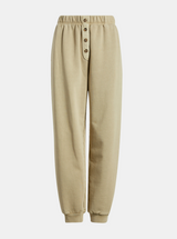 Button Front Sweatpant