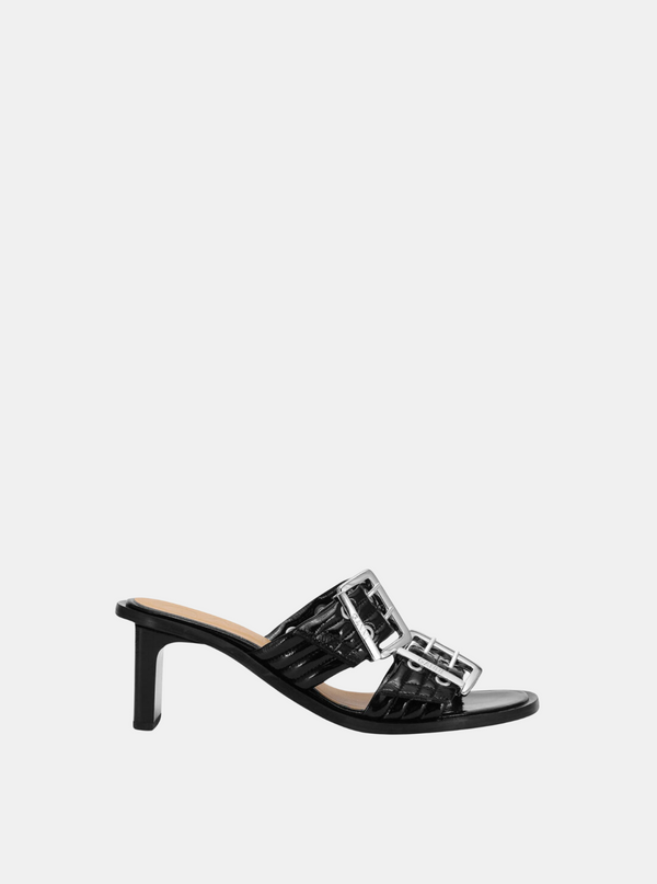 Feminine Buckle Mule Sandal