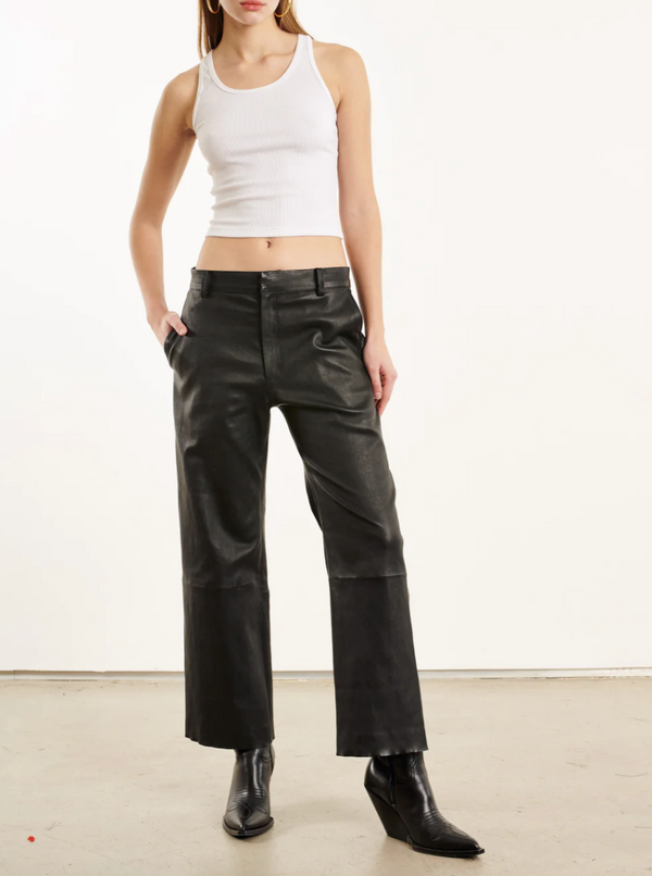 Cropped Baggy Lowrise Trousers