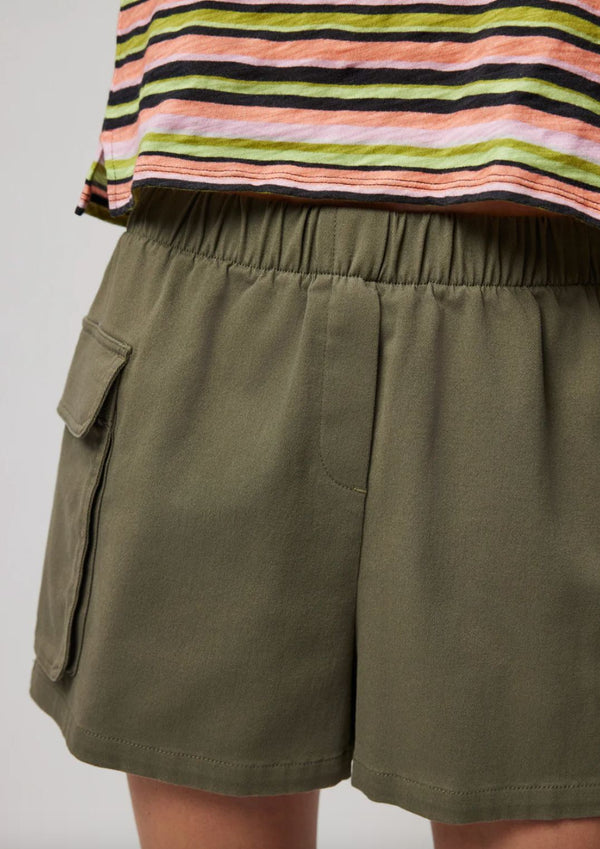 Cotton Twill Cargo Shorts-ATM-Tucci Boutique