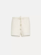 Chic Waffle Cotton Shorts-Forte Forte-Tucci Boutique