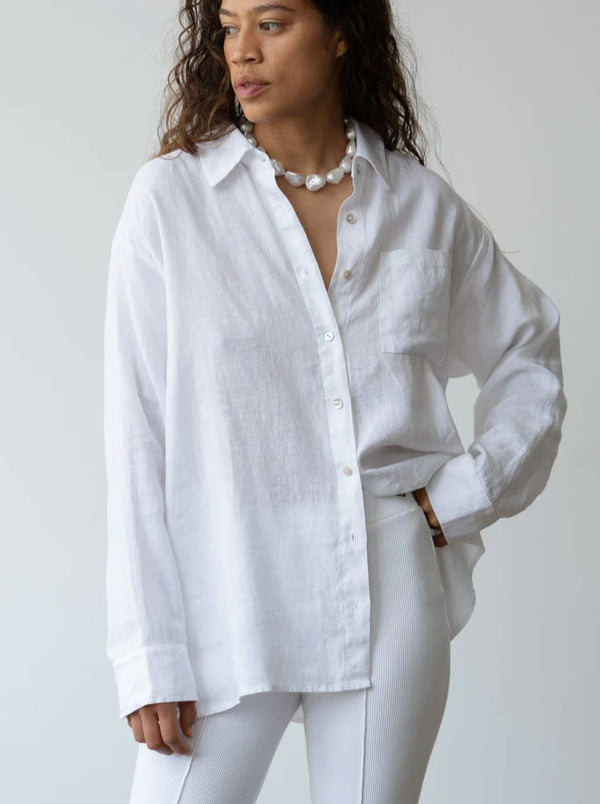 The Linen Relaxed Shirt-Donni-Tucci Boutique