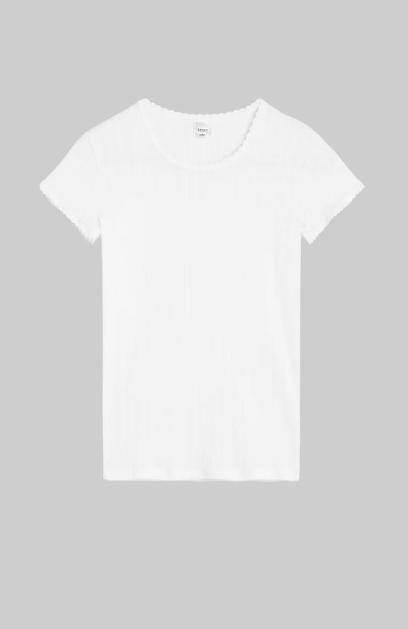 Pointelle Slim Fit Tee-Leset-Tucci Boutique