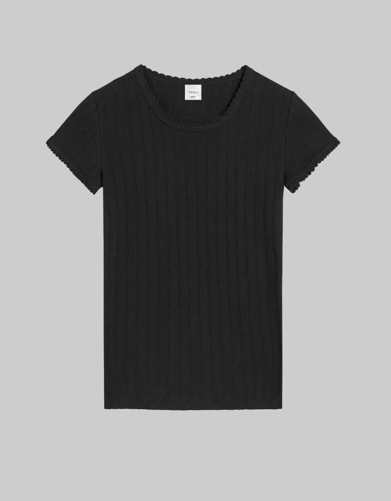 Pointelle Slim Fit Tee-Leset-Tucci Boutique