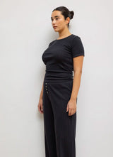 Pointelle Slim Fit Tee-Leset-Tucci Boutique