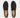 Pair of brown and black loafers on a white background