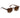 Tortoiseshell sunglasses with brown lenses on a white background