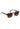 Tortoiseshell sunglasses with brown lenses on a white background