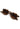Sunglasses with tortoiseshell frame and brown lenses on a white background