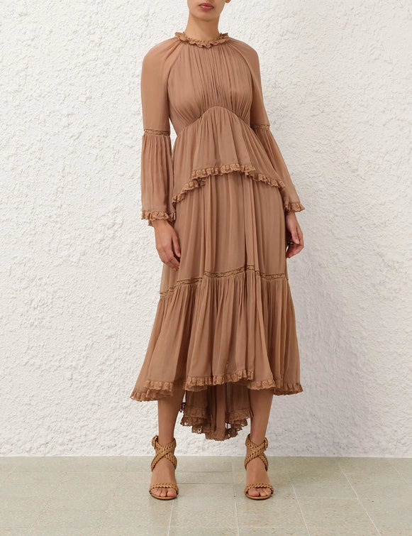 zimmermann silk flutter dress Alchemy Flutter Dress by ZIMMERMANN