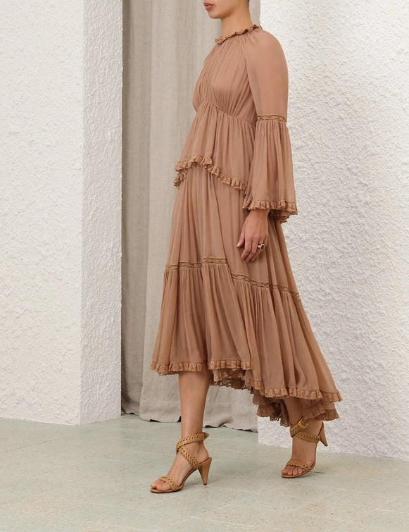 zimmermann peplum dress Zimmermann Alchemy Gown in Cream