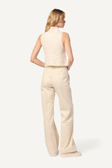 Flat Front High Rise Trouser