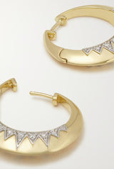 Crown Hoop Earrings-Sorellina New York-Tucci Boutique