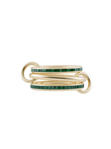 Mozem Emerald Linked Rings-Spinelli Kilcollin-Tucci Boutique