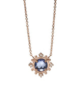 Blue Sapphire Burst Necklace-Sirciam-Tucci Boutique
