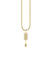 Gold & Diamond Marquis Arrow Necklace