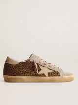 *PRE-ORDER* Super-Star Sneakers - Leopard Brown, Ivory & Warm Sand-Golden Goose Deluxe Brand-Tucci Boutique