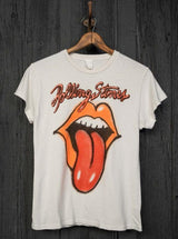 The Rolling Stones Airbrush Tongue Crew T-Shirt-MadeWorn-Tucci Boutique